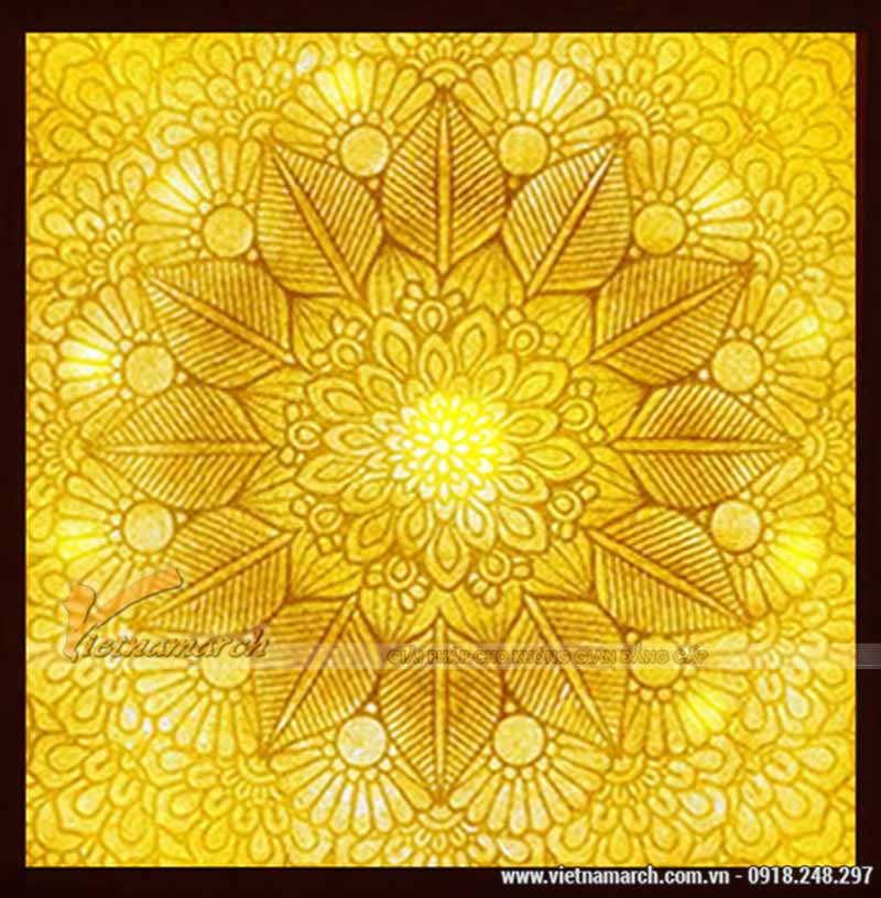 Tranh giấy dừa mandala