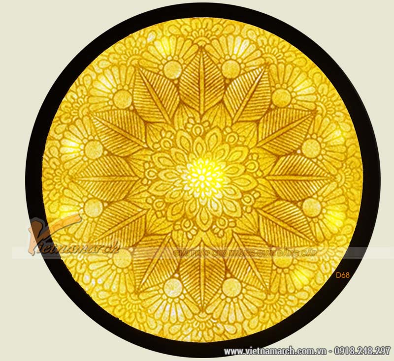 Tranh giấy dừa mandala