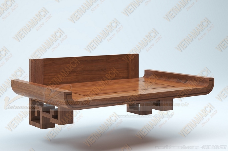 bàn thờ treo gỗ hương 48x81 cm 2
