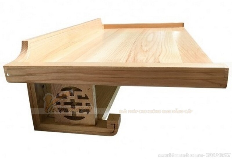 bàn thờ treo gỗ hương 48x88 cm 1