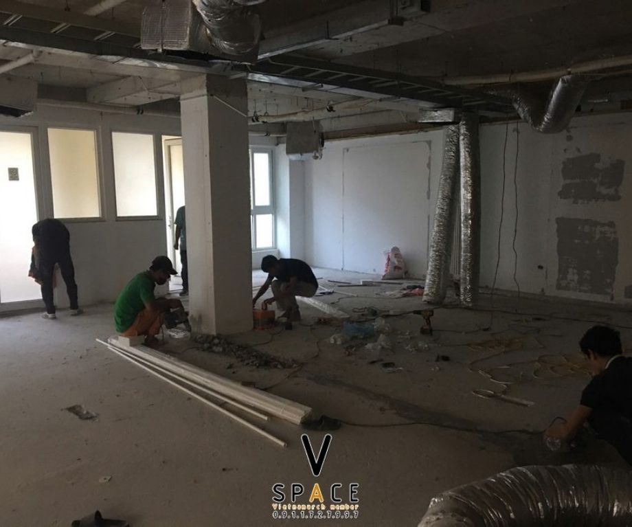Hạch toán thi công sửa chữa văn phòng